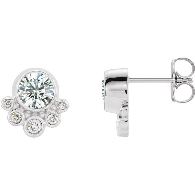 Round 5/8 CTW Natural Diamond Earrings