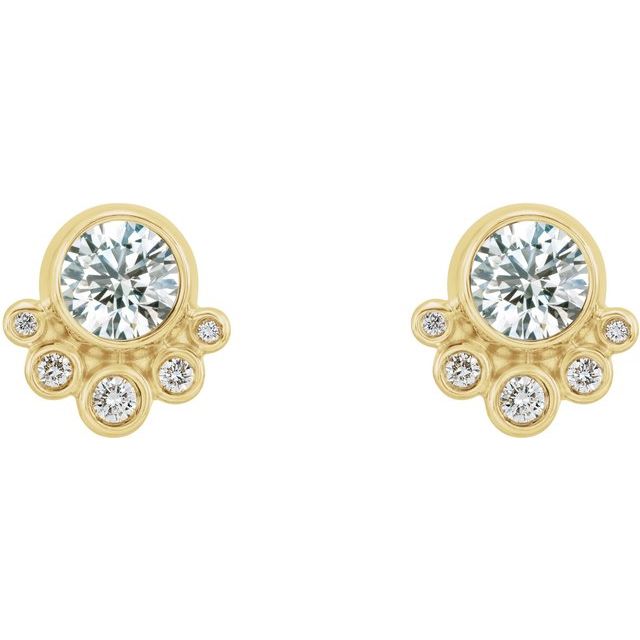 Round 5/8 CTW Natural Diamond Earrings