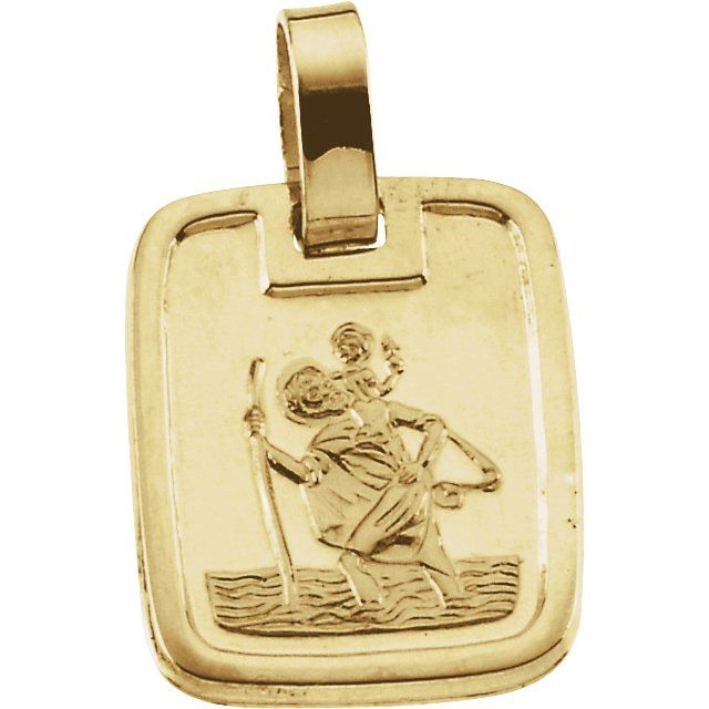 13x10mm St. Christopher Medal