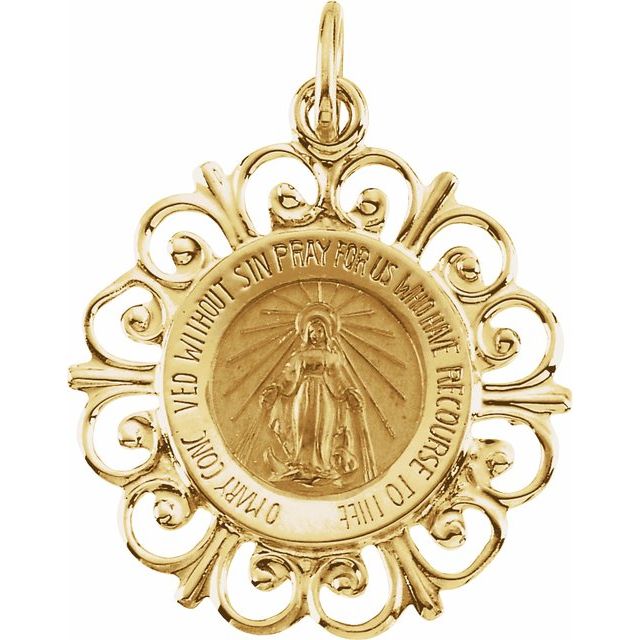 25mm Round Miraculous Medal