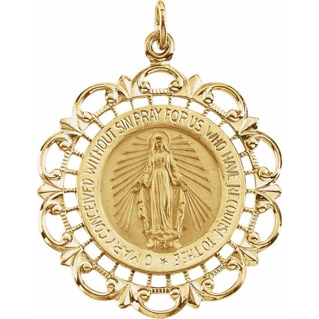 25mm Round Miraculous Medal