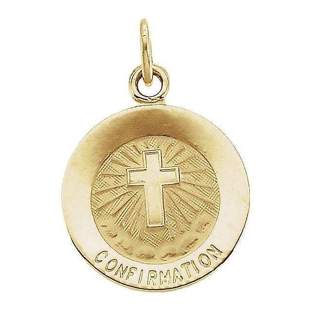 15mm Confirmation Medal with Cross