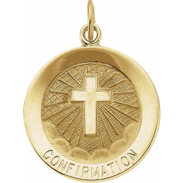 15mm Confirmation Medal with Cross