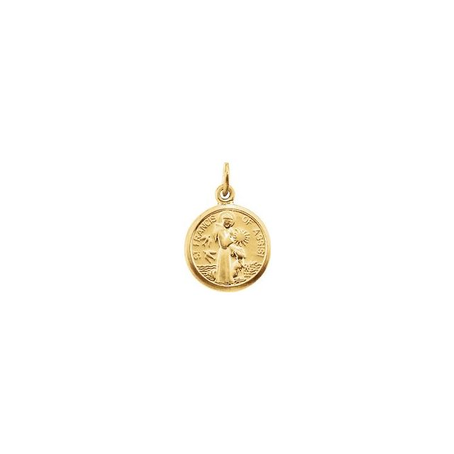 10.15x12mm St. Francis of Assisi Medal
