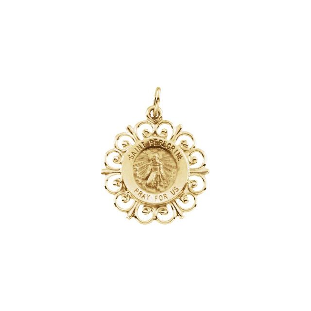 18mm St. Peregrine Medal