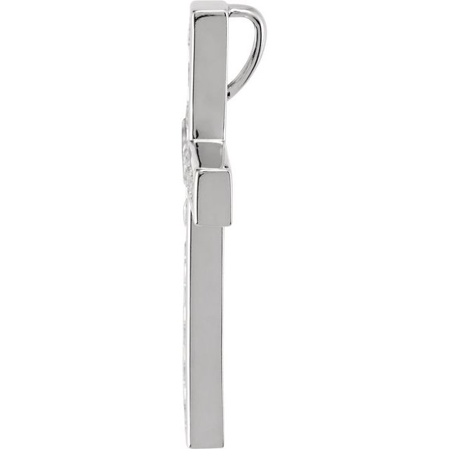 1/3 CTW Diamond 20.4x14.9mm Cross Pendant