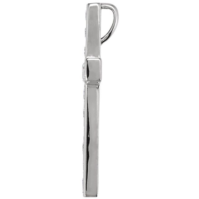 1/3 CTW Diamond 20.4x14.9mm Cross Pendant