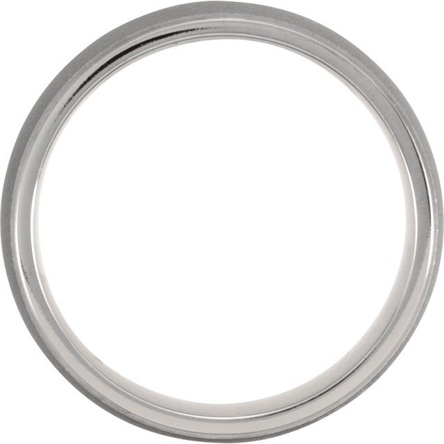 Titanium 7.5mm Oxidized Center Rounded Band