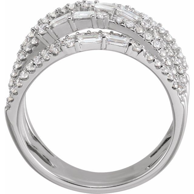 1 CTW Natural Diamond Negative Space Ring