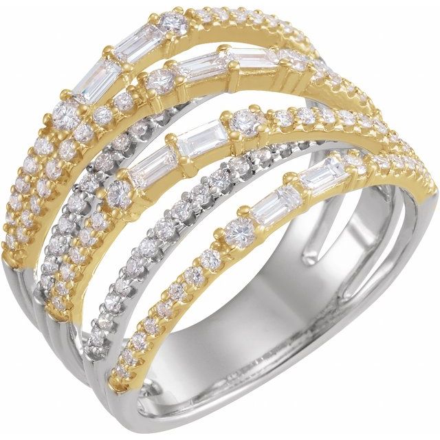1 CTW Natural Diamond Negative Space Ring