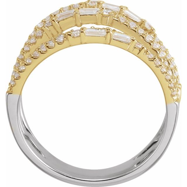 1 CTW Natural Diamond Negative Space Ring