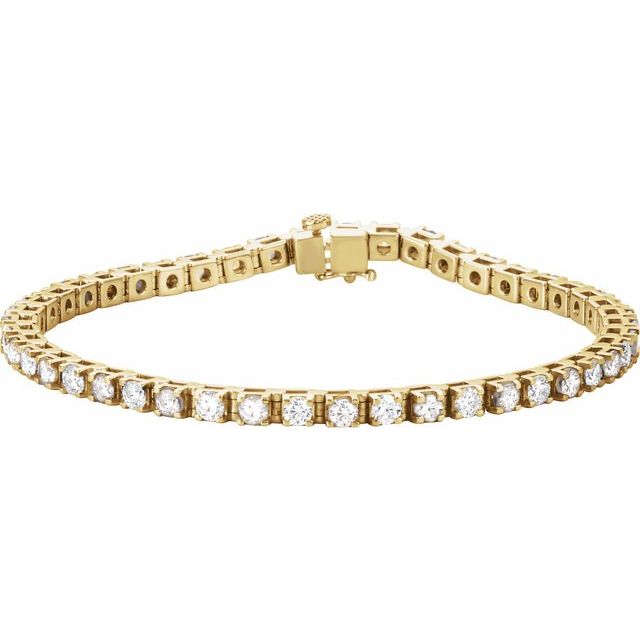 Round 4 3/4 CTW Lab-Grown Diamond Line Bracelet