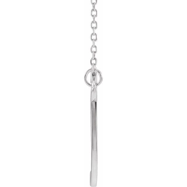 Script Initial A Necklace