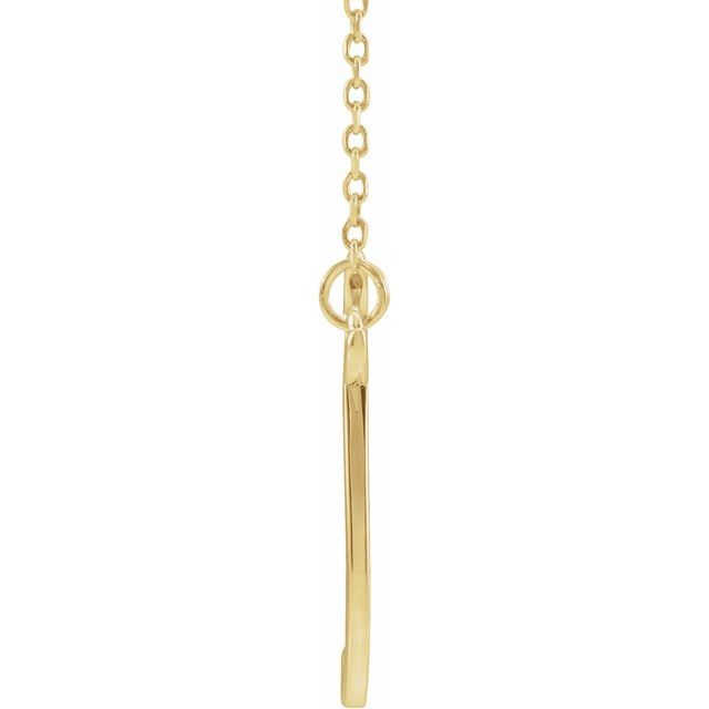 Script Initial A Necklace