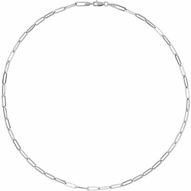 3.85mm Paperclip-Style Chain