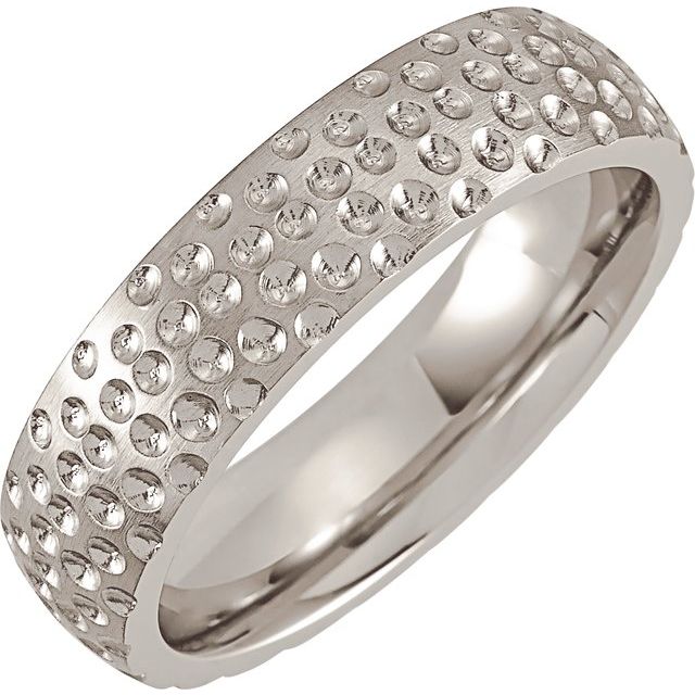 Cobalt 6mm Patterned Band