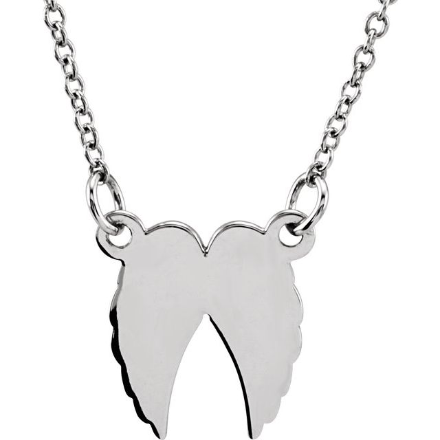 Tiny Posh Angel Wings Necklace