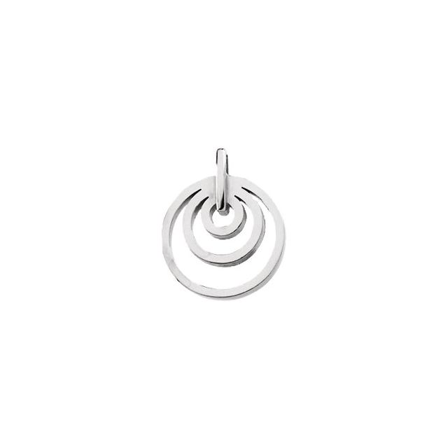 19mm Concentric Circle Pendant