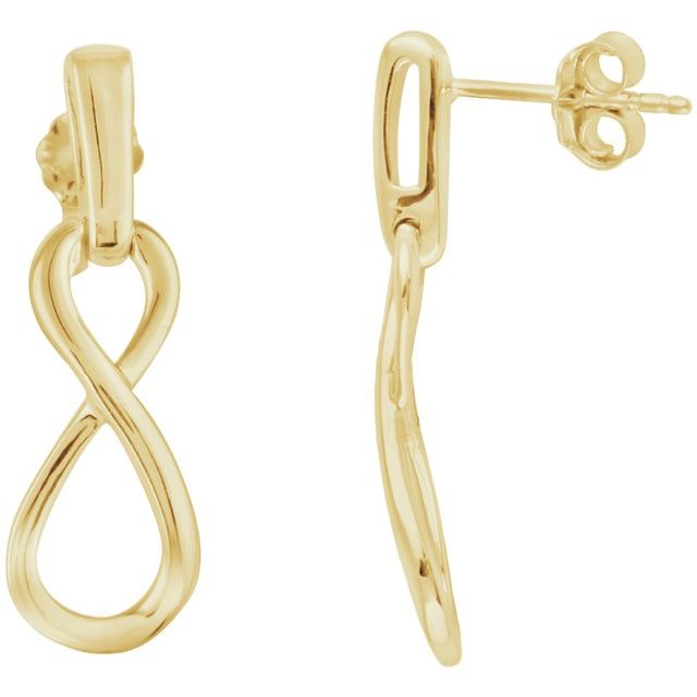 Infinity-Inspired Dangle Earrings