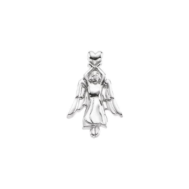Angel with Heart Lapel Pin