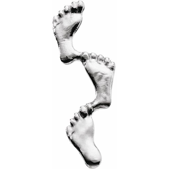 23x8mm Footprints Lapel Pin