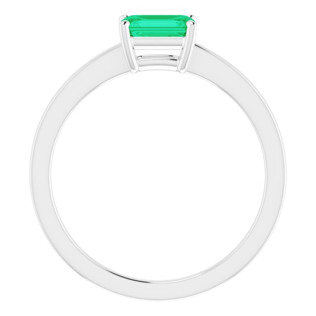 Lab-Grown Emerald Ring