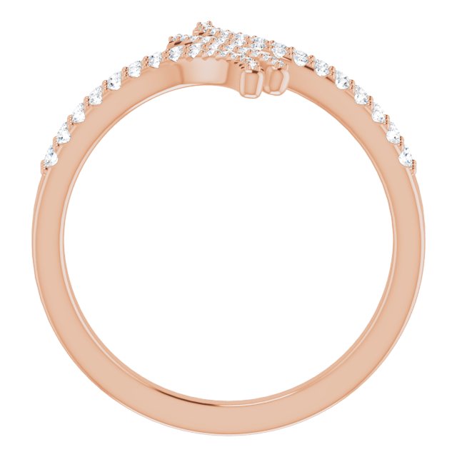 1/4 CTW Natural Diamond Bypass Ring