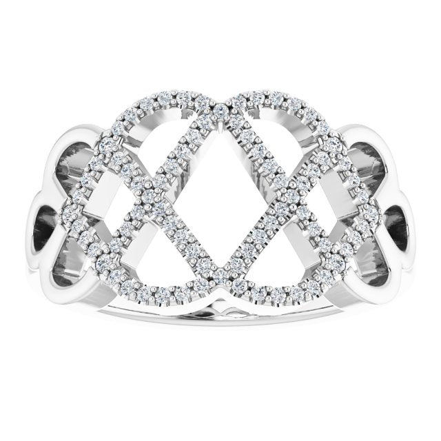 1/5 CTW Diamond Woven Ring