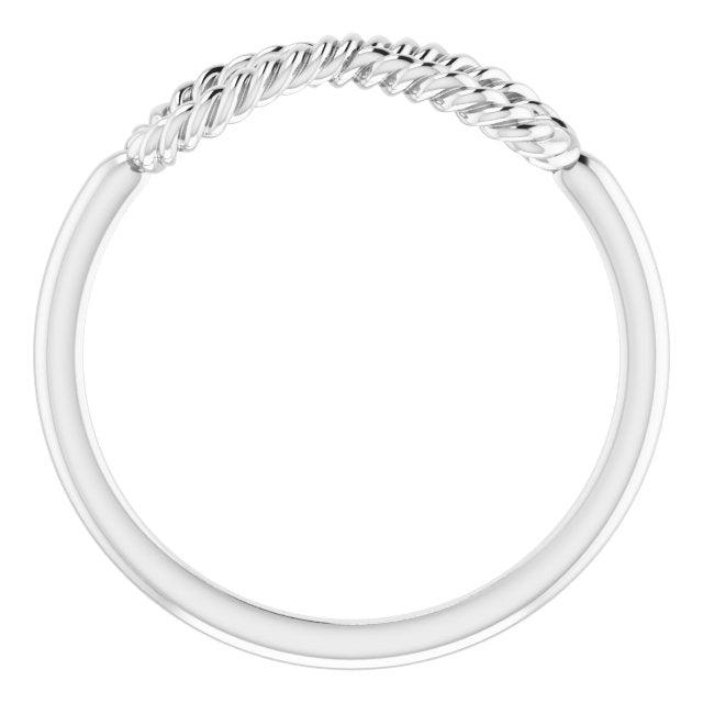 Infinity-Inspired Rope Ring