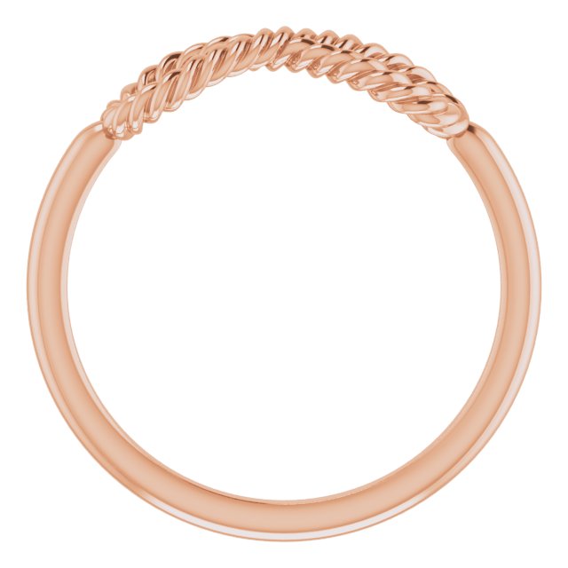 Infinity-Inspired Rope Ring