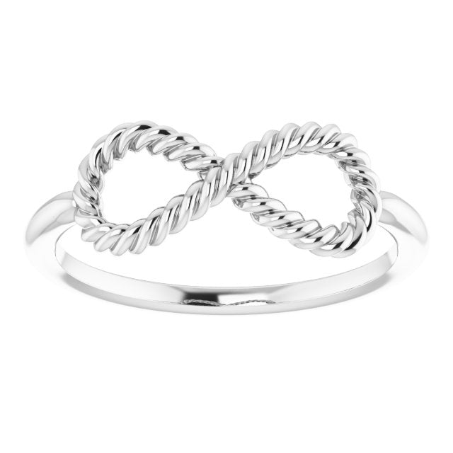 Infinity-Inspired Rope Ring