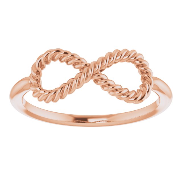 Infinity-Inspired Rope Ring