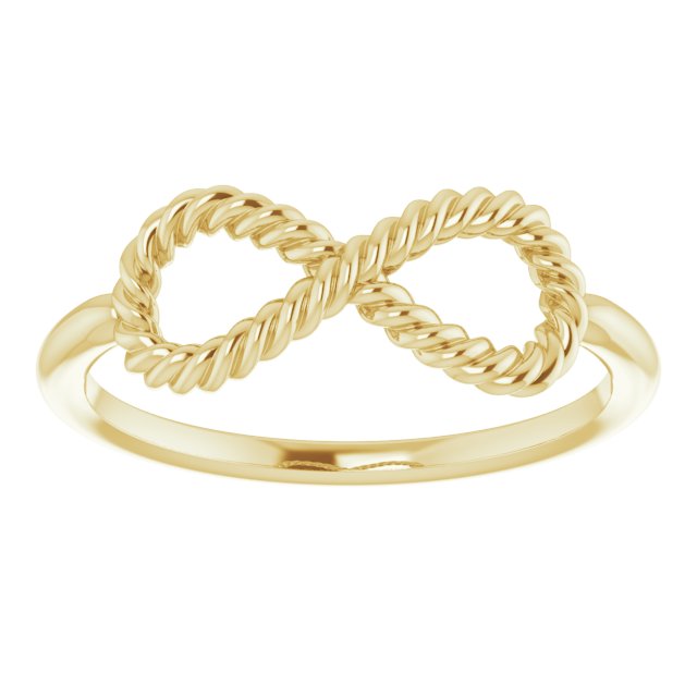 Infinity-Inspired Rope Ring