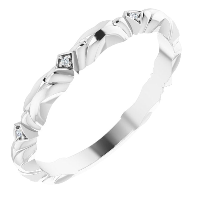 .02 CTW Natural Diamond Anniversary Band