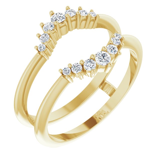 Round 1/4 CTW Lab-Grown Diamond Ring Guard