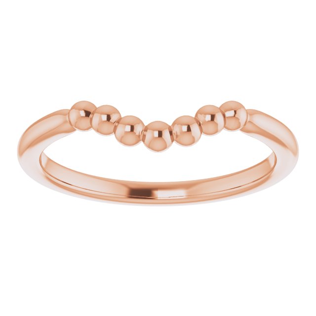 Stackable Beaded Contour Ring