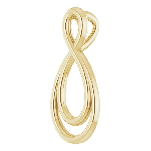 15.3x7.3mm Infinity-Inspired Pendant