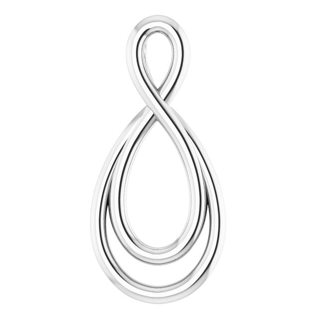 15.3x7.3mm Infinity-Inspired Pendant