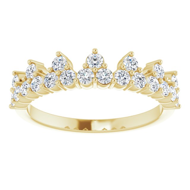 Round 5/8 CTW Lab-Grown Diamond Stackable Ring