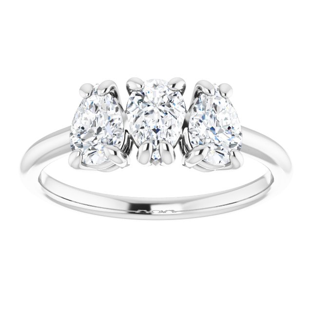 1 CTW Natural Diamond Three-Stone Anniversary Band
