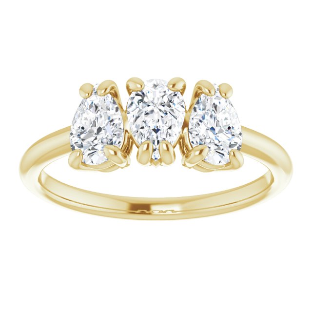 1 CTW Natural Diamond Three-Stone Anniversary Band