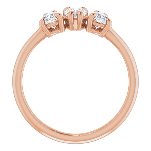 1 CTW Natural Diamond Three-Stone Anniversary Band
