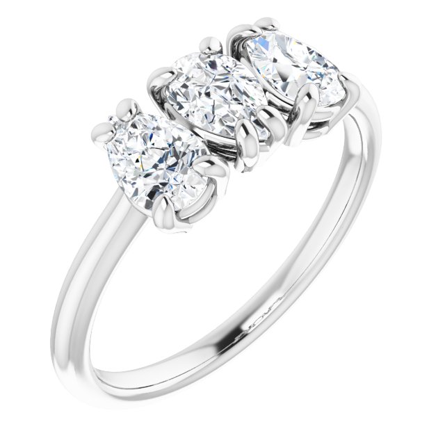 1 CTW Natural Diamond Three-Stone Anniversary Band
