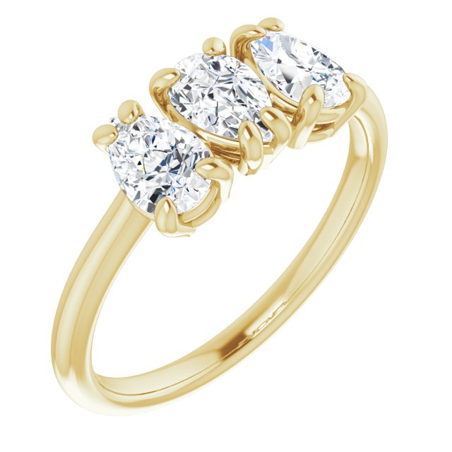 1 CTW Natural Diamond Three-Stone Anniversary Band