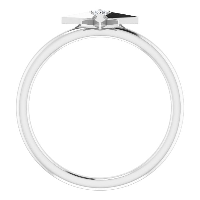 .03 CT Diamond Star Ring