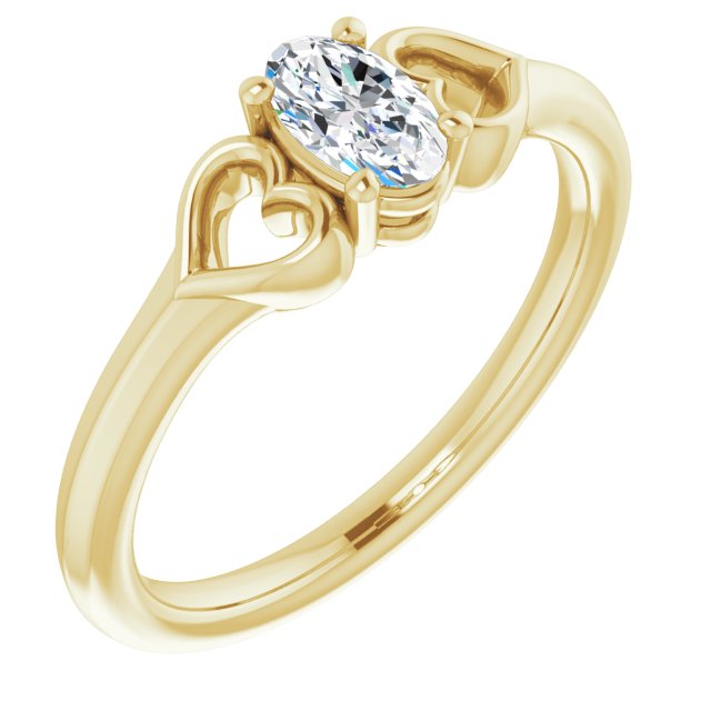 .025 CT Natural Diamond Youth Heart Ring