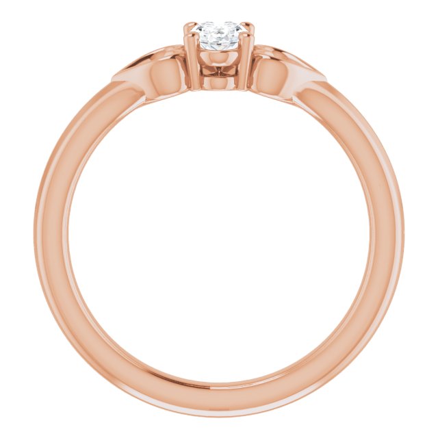 .025 CT Natural Diamond Youth Heart Ring