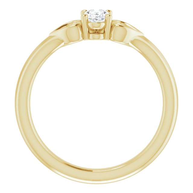 .025 CT Natural Diamond Youth Heart Ring