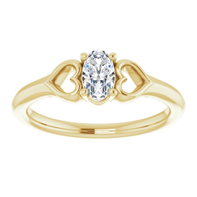 .025 CT Natural Diamond Youth Heart Ring