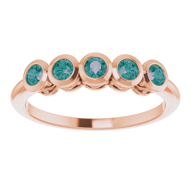 Round Natural Alexandrite Ring